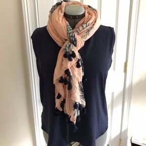 Ann Taylor printed floral scarf.